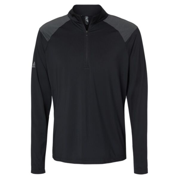 Adidas Men's Ultimate365 Lightweight Shoulder Stripe Quarter-Zip Pullover A520 Men's Ultimate365 Lightweight Shoulder Stripe Quarter-Zip Pullover Thumbnail