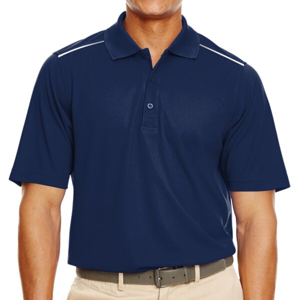 Men's Radiant Performance Piqué Polo with Reflective Piping Thumbnail
