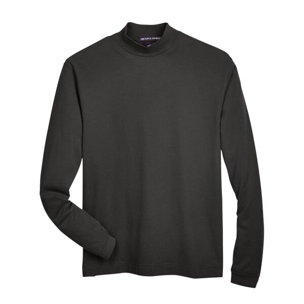 Devon & Jones Unisex Sueded Jersey Mock Neck T-Shirt D420 Unisex Sueded Jersey Mock Neck T-Shirt Thumbnail
