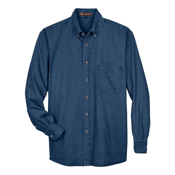 Harriton Men's Denim Shirt M550 Men's Denim Shirt Thumbnail