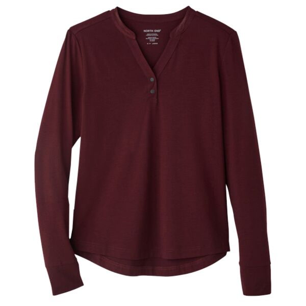 North End Women's JAQ Stretch Performance V-Neck Snap Pullover NE400W Women's JAQ Stretch Performance V-Neck Snap Pullover Thumbnail