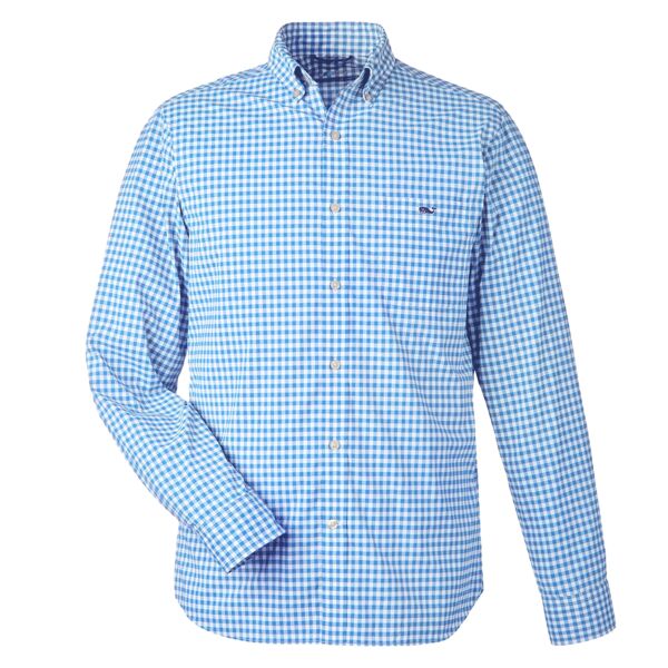 vineyard vines Men's On-The-Go Nylon Gingham Shirt W012060 Men's On-The-Go Nylon Gingham Shirt Thumbnail