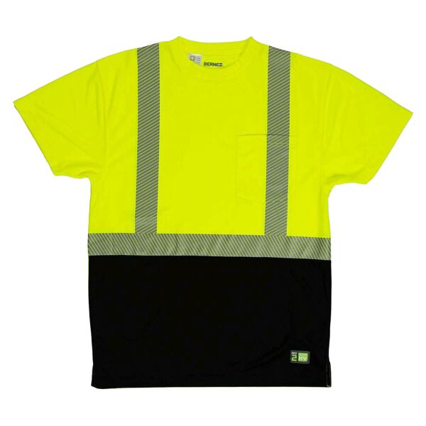 Berne Apparel Unisex Hi-Vis Class 2 Color Blocked Pocket T-Shirt HVK017 Unisex Hi-Vis Class 2 Color Blocked Pocket T-Shirt Thumbnail