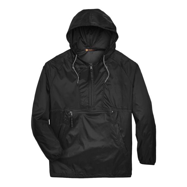 Harriton Unisex Packable Hooded Nylon Jacket M750 Unisex Packable Hooded Nylon Jacket Thumbnail