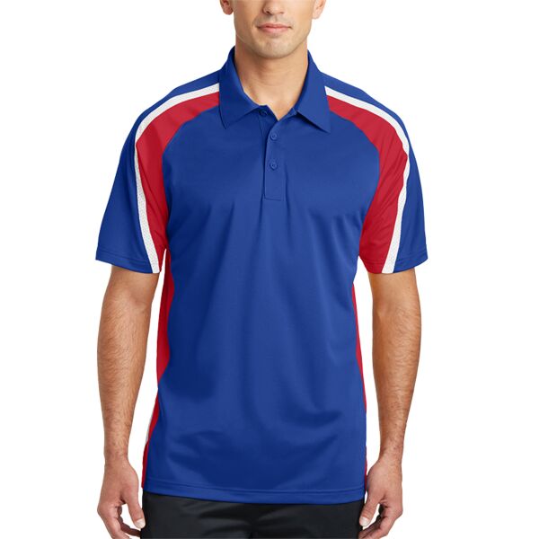 Sport Tek Tricolor Micropique Sport Wick ® Polo ST654 Tricolor Micropique Sport Wick ® Polo Thumbnail