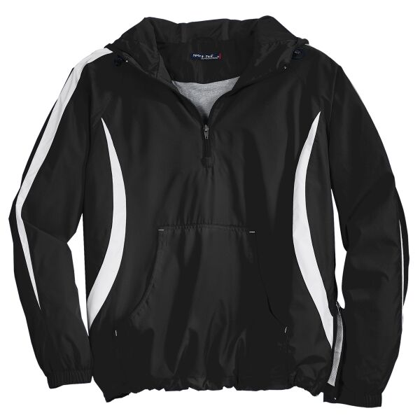 Sport Tek Colorblock Raglan Anorak JST63 Colorblock Raglan Anorak Thumbnail