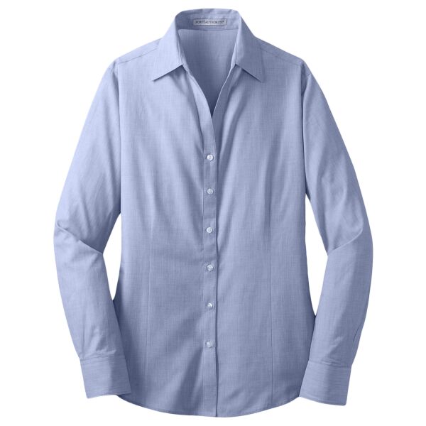 Port Authority Women's Crosshatch Easy Care Shirt L640 Women's Crosshatch Easy Care Shirt Thumbnail