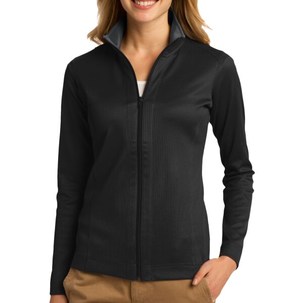 Port Authority Women's Vertical Texture Full Zip Jacket L805 Women's Vertical Texture Full Zip Jacket Thumbnail