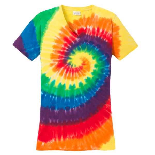 Port & Company Women's Tie Dye V Neck Tee LPC147V Women's Tie Dye V Neck Tee Thumbnail