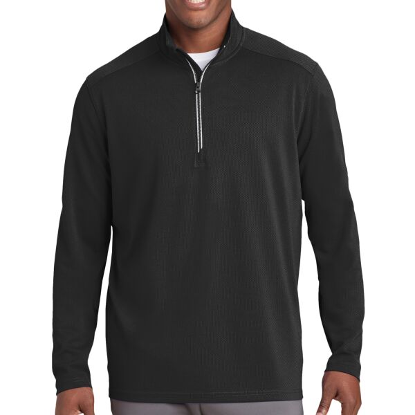 Sport Tek Sport Wick ® Textured 1/4 Zip Pullover ST860 Sport Wick ® Textured 1/4 Zip Pullover Thumbnail