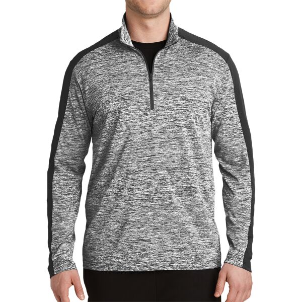 Sport Tek PosiCharge ® Electric Heather Colorblock 1/4 Zip Pullover ST397 PosiCharge ® Electric Heather Colorblock 1/4 Zip Pullover Thumbnail