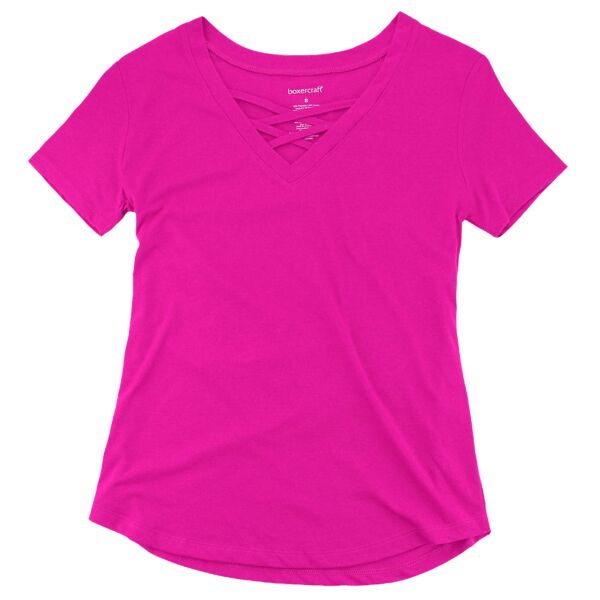 Boxercraft Women’s Cage Front T-Shirt T27 Women’s Cage Front T-Shirt Thumbnail