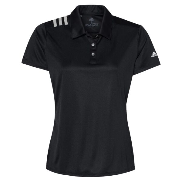 Adidas Women's 3-Stripes Shoulder Polo A325 Women's 3-Stripes Shoulder Polo Thumbnail