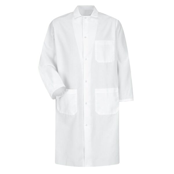 Red Kap Men's Snap-Front Spun Polyester Butcher Coat KS58 Men's Snap-Front Spun Polyester Butcher Coat Thumbnail