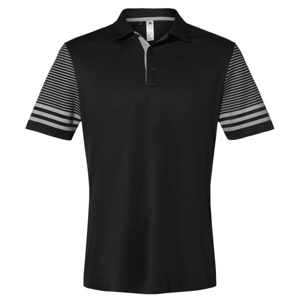 Adidas Men's Striped Sleeve Polo A490 Men's Striped Sleeve Polo Thumbnail
