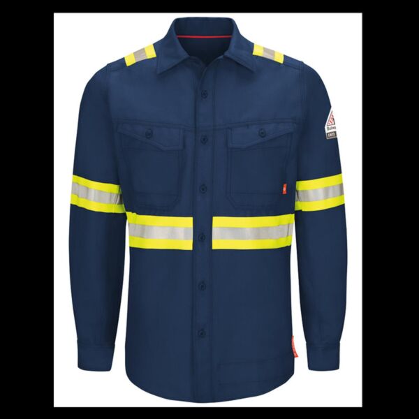 Bulwark Men's Tall iQ Series® Endurance Enhanced-Vis Work Shirt QS40ET Men's Tall iQ Series® Endurance Enhanced-Vis Work Shirt Thumbnail