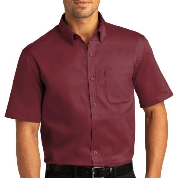 Port Authority Short Sleeve SuperPro React Twill Shirt W809 Short Sleeve SuperPro React Twill Shirt Thumbnail