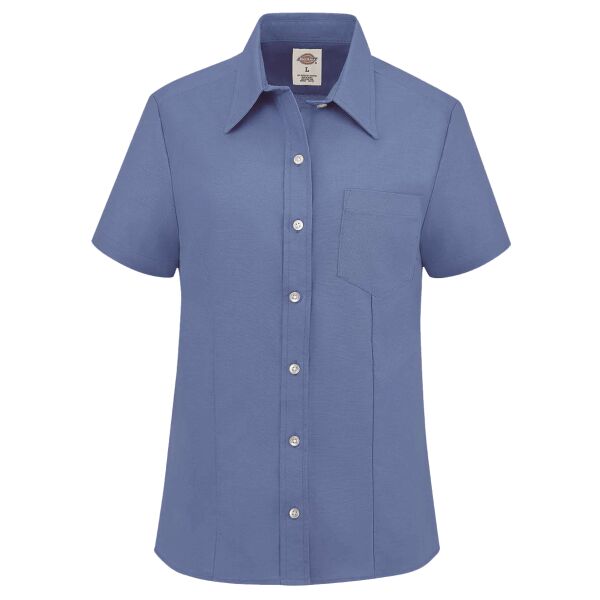 Dickies Women's Short Sleeve Stretch Oxford Shirt S254 Women's Short Sleeve Stretch Oxford Shirt Thumbnail